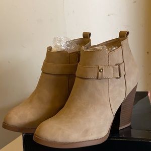Beige Booties